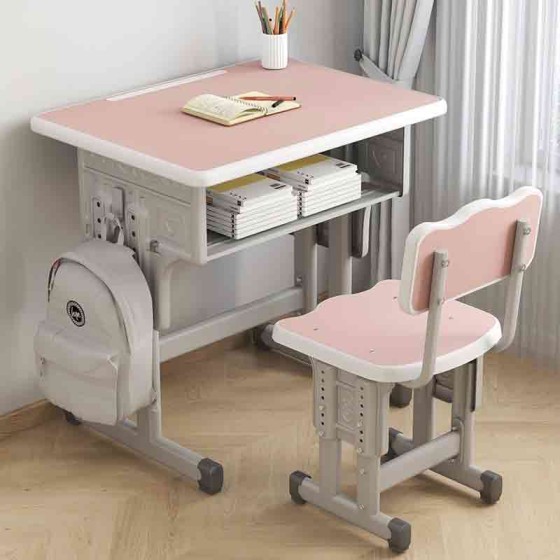 Children's Height-Adjustable Learning Desk & Chair Set