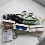 Modern Women's Bag with Stylish Metal Chain for Women Rectangle Bag