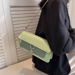 Modern Women's Bag with Stylish Metal Chain for Women Rectangle Bag