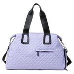 Textured Medium Gym Bag Duffel Bag Large Capacity Bag Unisex Travel Bag Commuter Tote Bag Portable Crossbody Bag for Women