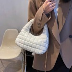 Women Quilted Faux Leather Padded Hobo Bag- Women style Bag Portable Bags