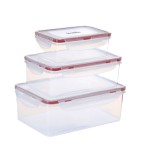 Food Container 3 Set Transparent - KMTT123W