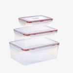 Food Container 3 Set Transparent - KMTT123W