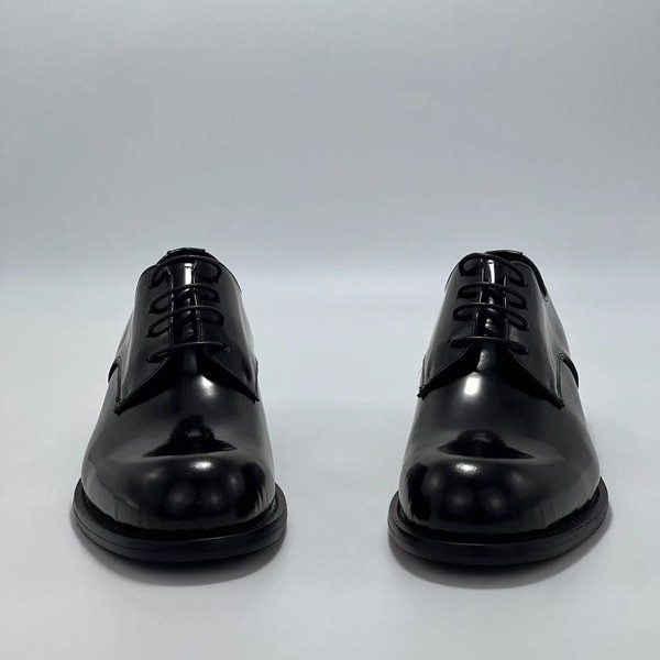 Washed Horse Leather Derby Shoes Men's big Head Business Casual High-end handmade big head leather shoes formal men's shoes