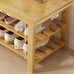 Multi-layered shoe rack with Integrated Bench Space-Saving Shoe Bench with Storage