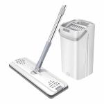 Self-Wringing Flat Mop with Bucket – Wet & Dry Floor Cleaning Set