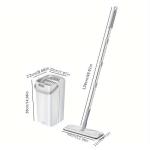 Self-Wringing Flat Mop with Bucket – Wet & Dry Floor Cleaning Set