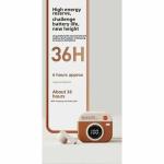 Retro Camera TWS Wireless Earbuds – Bluetooth 5.4 with LED Display