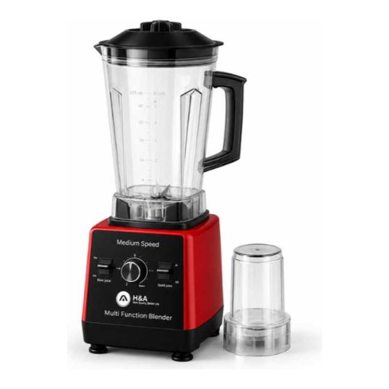 H&A 2L 1500W Blender H&A-B921