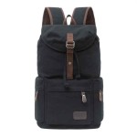Men's Canvas Backpack Large Capacity Trendy Schoolbag for Middle School Students & Travel