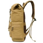 Men's Canvas Backpack Large Capacity Trendy Schoolbag for Middle School Students & Travel