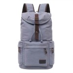Men's Canvas Backpack Large Capacity Trendy Schoolbag for Middle School Students & Travel