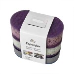 High-Density Sponge Scrubber 3-Pack Double-Sided Dishwashing Sponge Brush, Non-Stick Oil Pan Scrubber, Colorful Kitchen Cleaning Tool