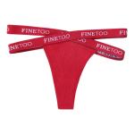 Women's Criss-Cross Waistband Ribbed Cotton Thong