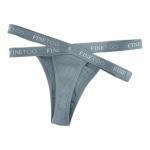 Women's Criss-Cross Waistband Ribbed Cotton Thong