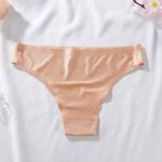 Women's Low-Waist Ice Silk Briefs with Cotton Gusset