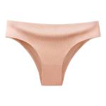 Women's Low-Waist Ice Silk Briefs with Cotton Gusset