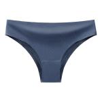 Women's Low-Waist Ice Silk Briefs with Cotton Gusset