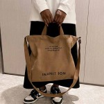 Unisex Japanese Washed Canvas Tote Bag – Large Multi-Way Crossbody & Thickened Student Tote