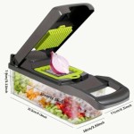 Multifunctional 16-Piece Vegetable Cutter & Slicer Set
