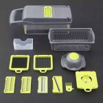 Multifunctional 16-Piece Vegetable Cutter & Slicer Set