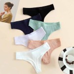 Women's Low Waist Thong - Sexy Breathable T-Briefs, Comfortable Simple Everyday Underwear