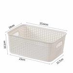 Stackable Woven Plastic Storage Basket