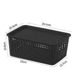 Stackable Woven Plastic Storage Basket