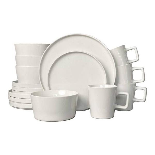Stoneware Dinner Set for 4 – Plates, Bowls & Mugs