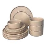 Stoneware Dinner Set for 4 – Plates, Bowls & Mugs