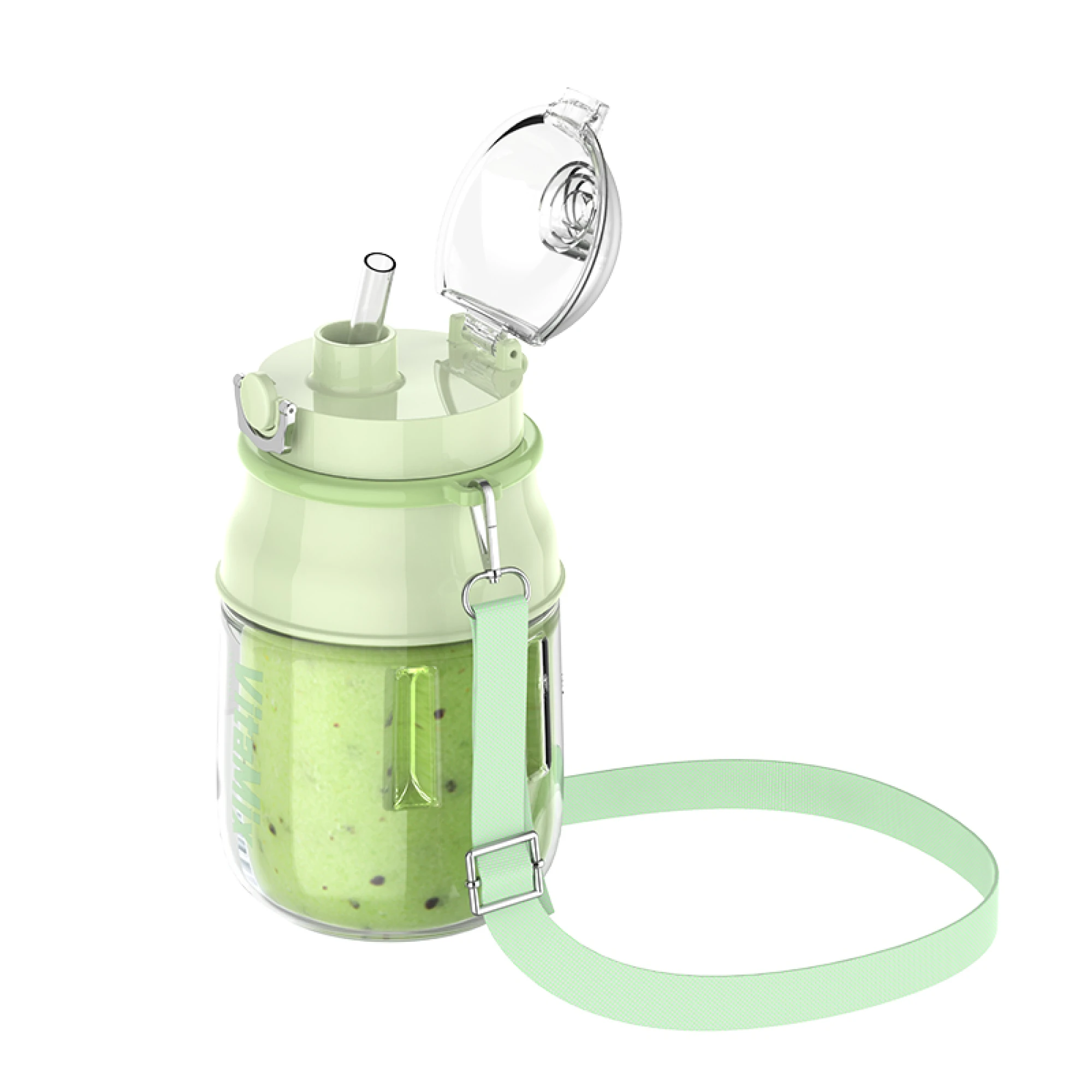 Vyvylabs VitaMix 800ml Portable Juice Blender Green