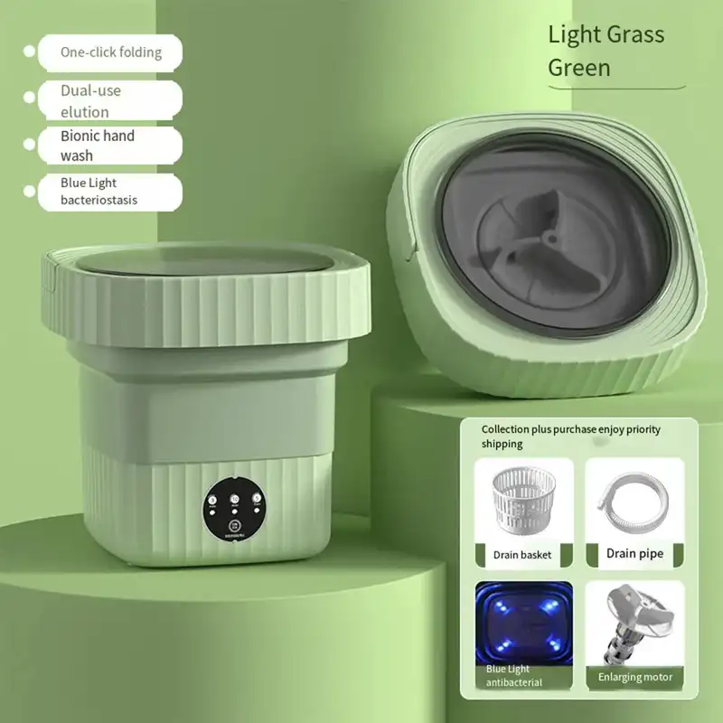 Portable Foldable Mini Washing Machine 6L