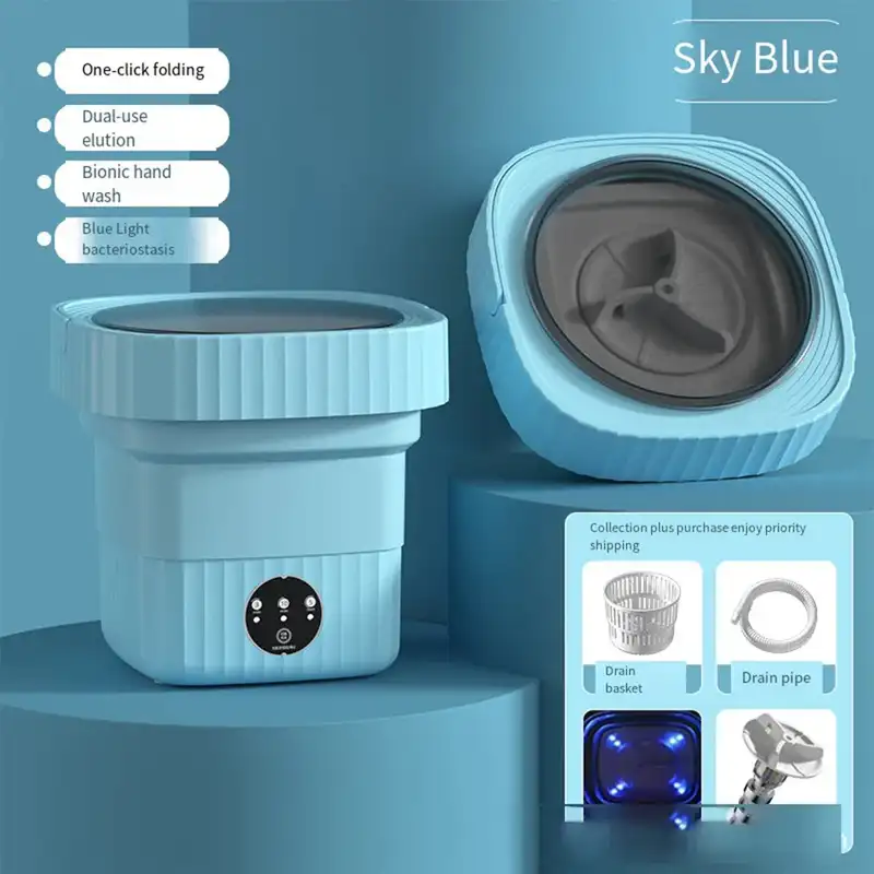 Portable Foldable Mini Washing Machine 6L