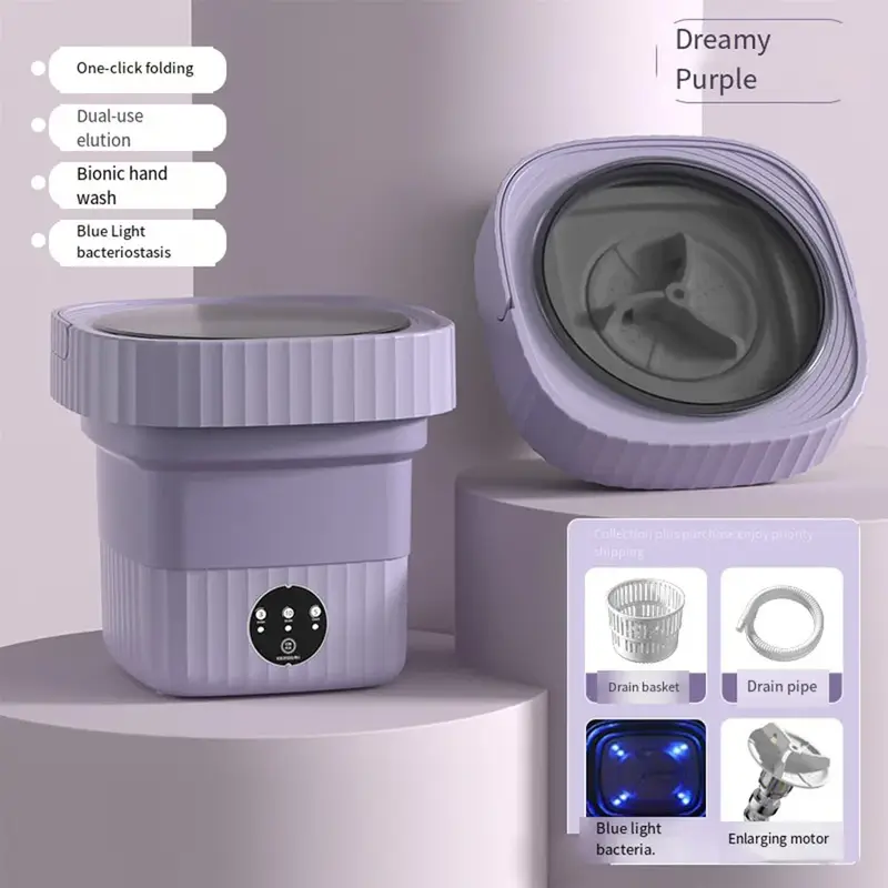 Portable Foldable Mini Washing Machine 6L