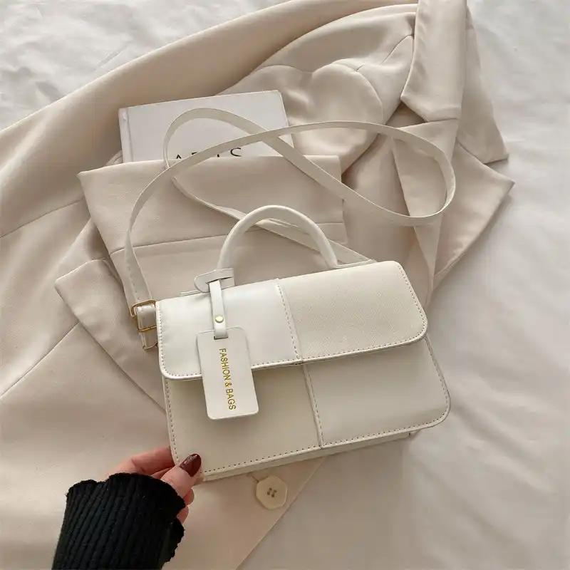 Women's Two-Tone Mini Square Handbag