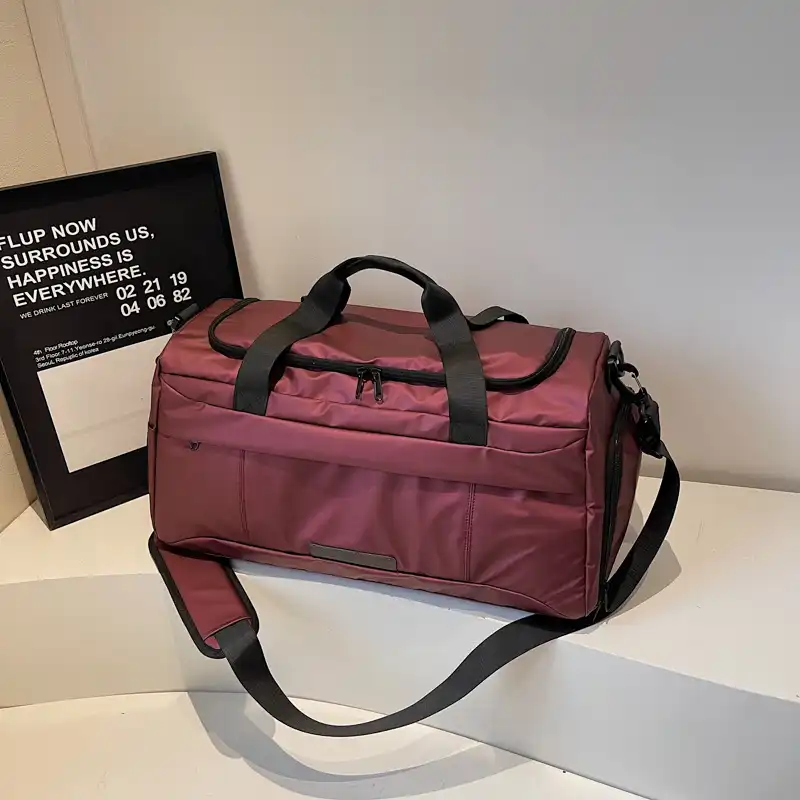Wet-Dry Separation Gym & Travel Duffel Bag with Shoe Compartment