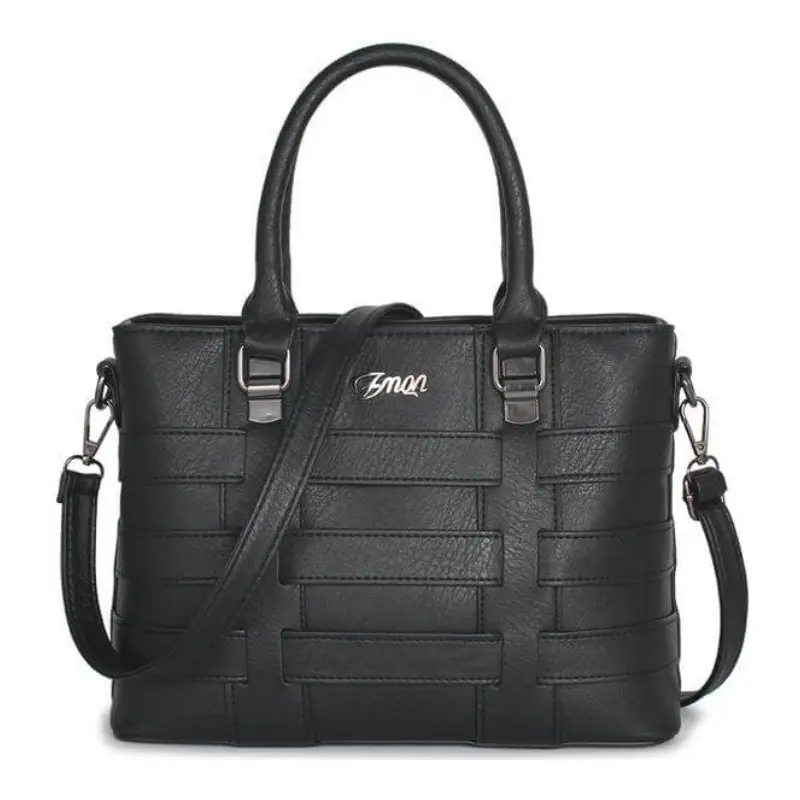 Women's Woven PU Leather Tote Handbag