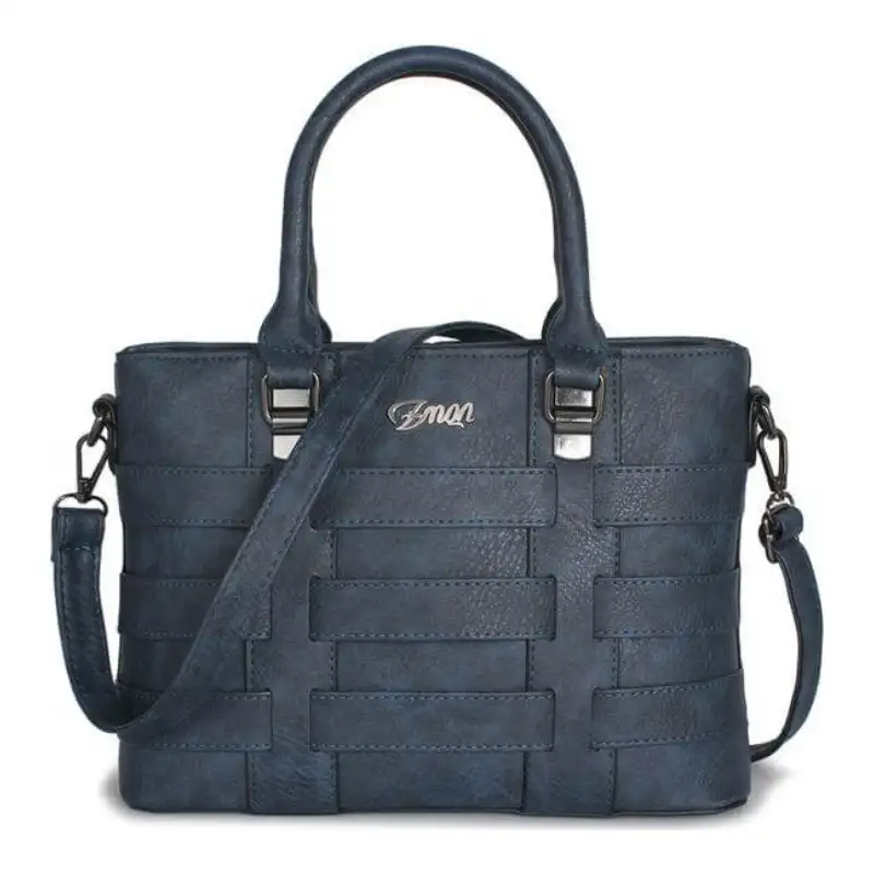 Women's Woven PU Leather Tote Handbag