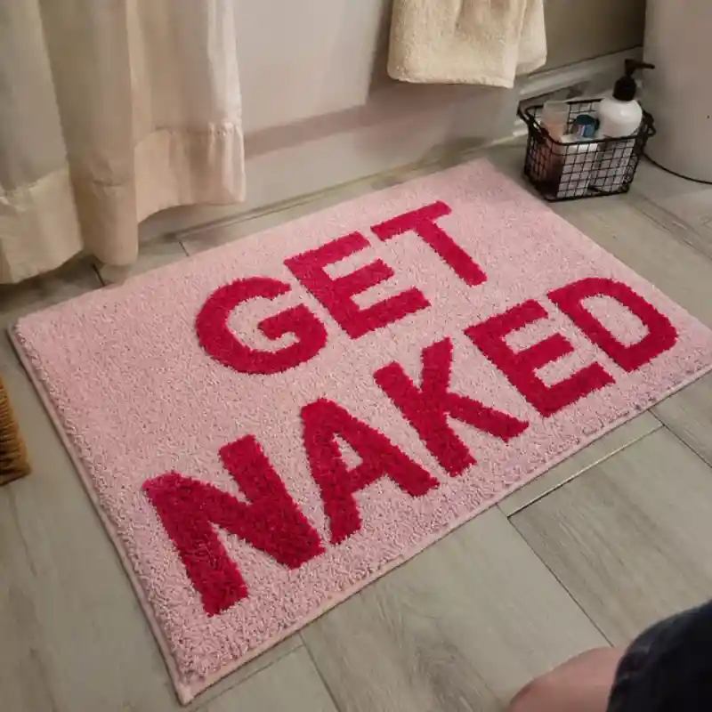 "Get Naked" Bathroom Mat