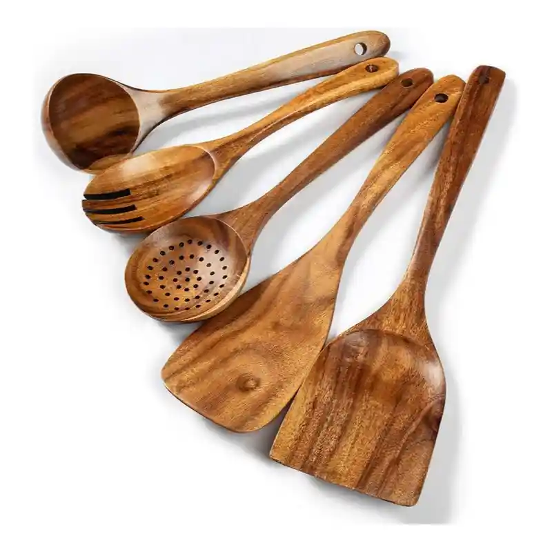 Acacia Wood Kitchen Utensil Set