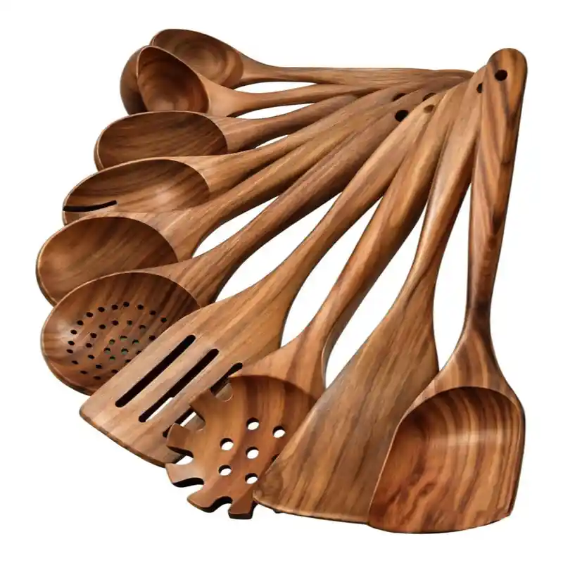 Acacia Wood Kitchen Utensil Set