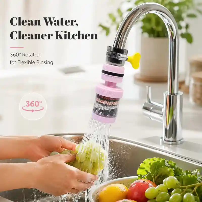 360° Rotating Faucet Filter Head