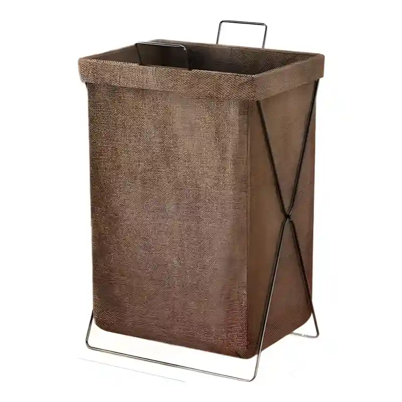 Foldable Laundry Basket with Metal Stand