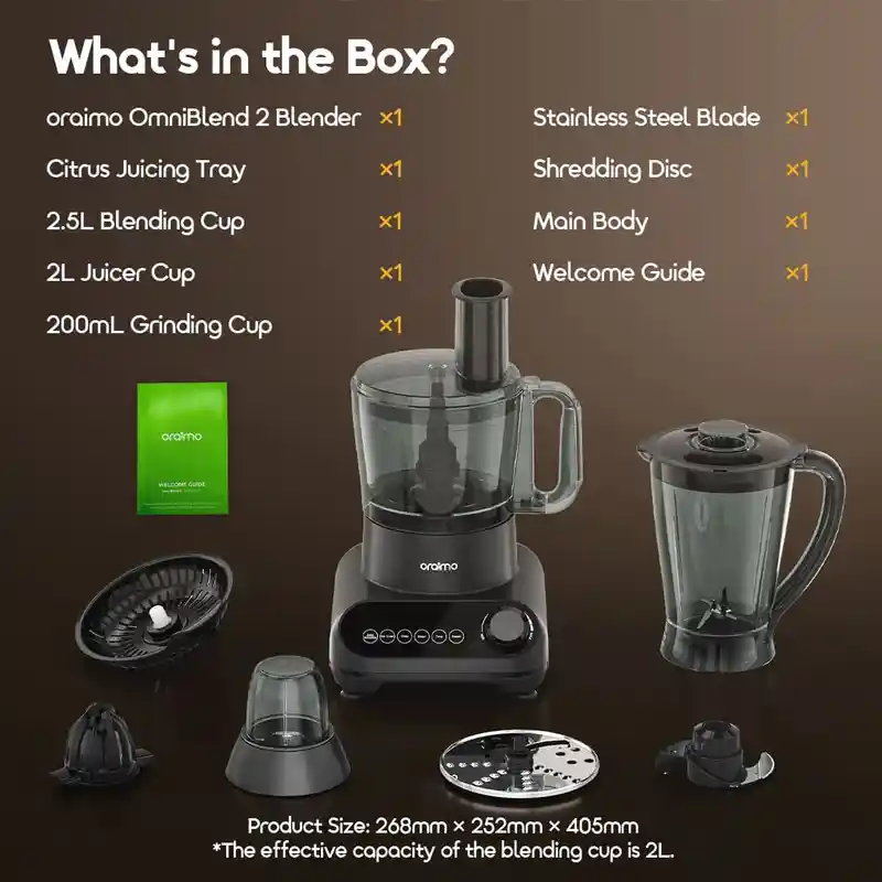 Oraimo OmniBlend 2 1500W 5-in-1 Blender OBL-881A
