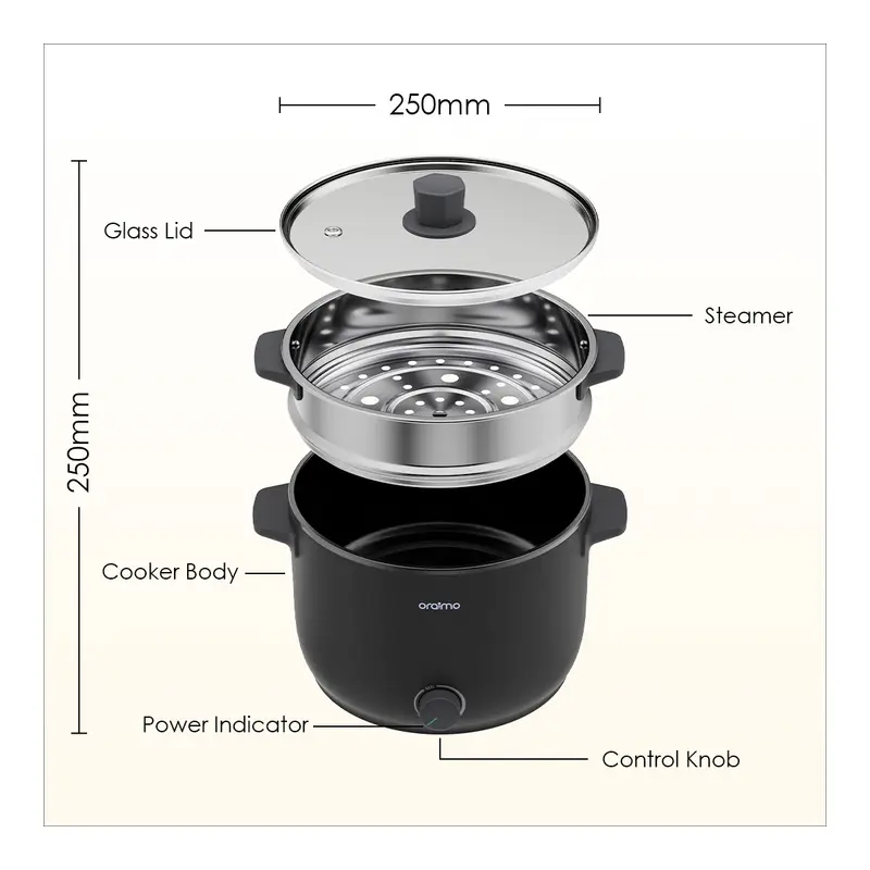 Oraimo SmartCooker 3L 1000W Electric Cooker OHP-201A