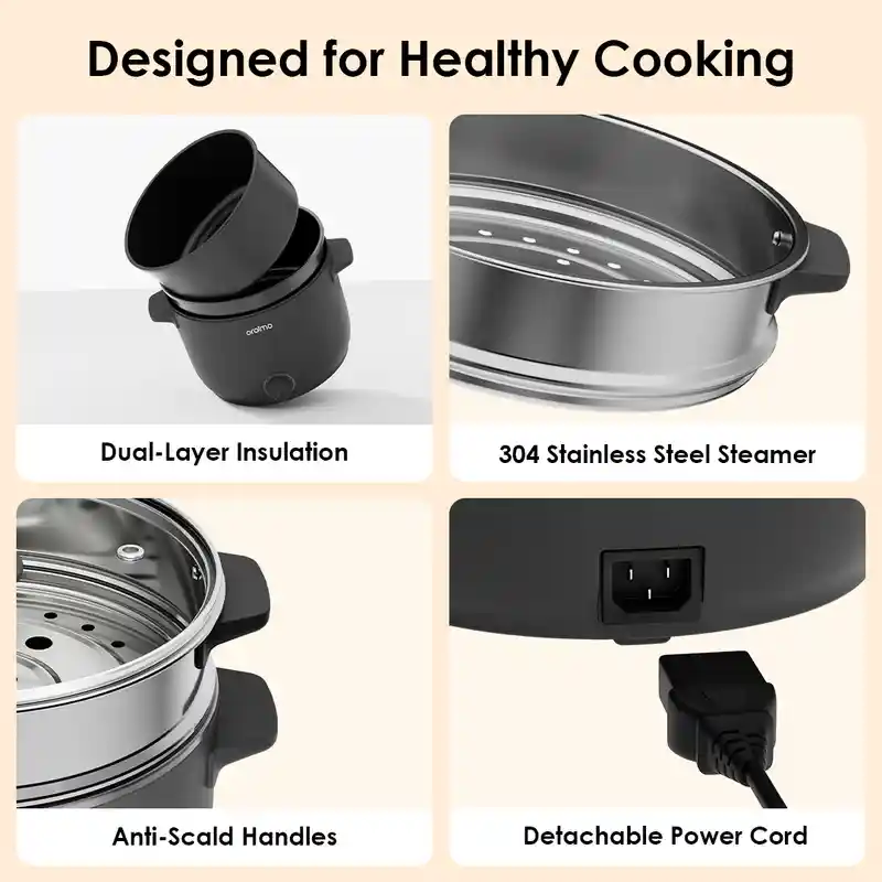 Oraimo SmartCooker 3L 1000W Electric Cooker OHP-201A