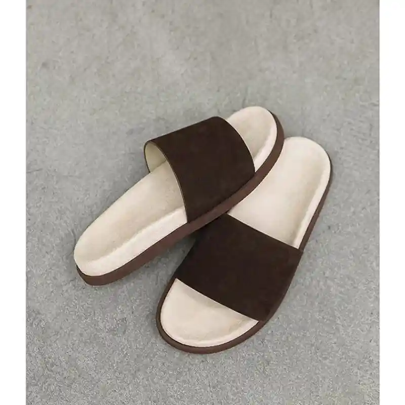 Men's Suede Slide Sandals