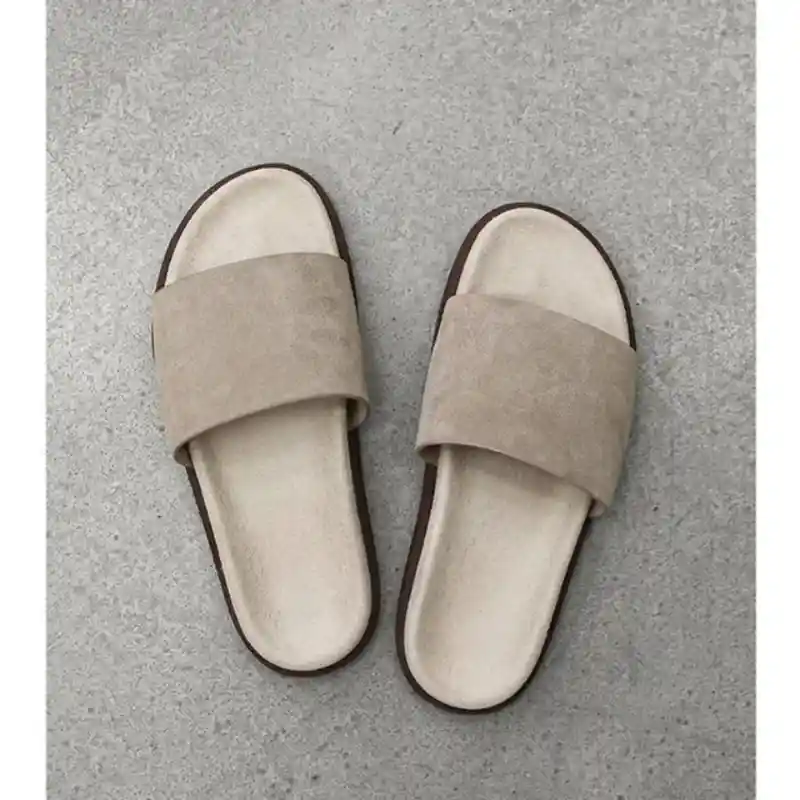 Men's Suede Slide Sandals