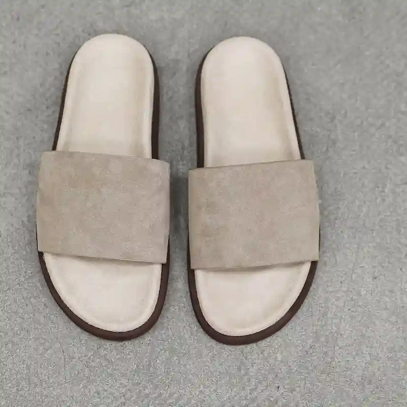 Men's Suede Slide Sandals