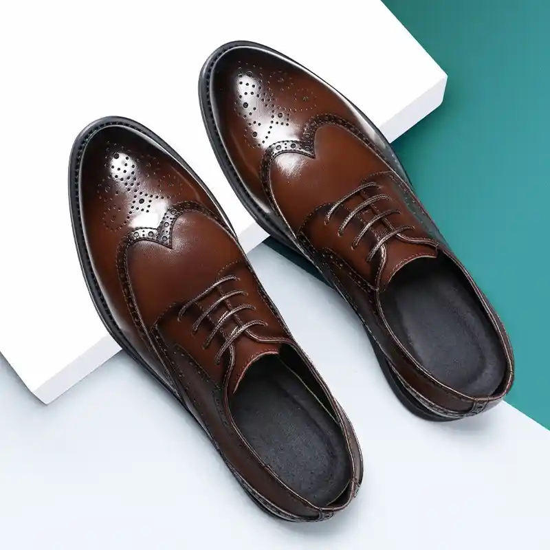 Men's Wingtip Brogue Dress Shoes